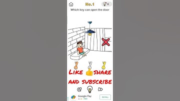 Which key can open the door Brain out Escape Room level No.1