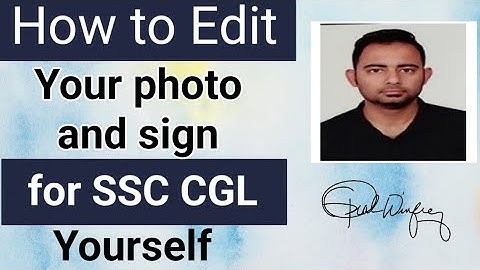 How to edit your Photo and Signature for applying SSC CGL Exam | SSC Telugu | Shanawaz Sor