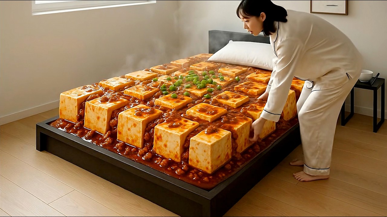 Which Food Bed Would You Choose? 😋 8 Min of Delicious Food Beds | Satisfying AI ASMR