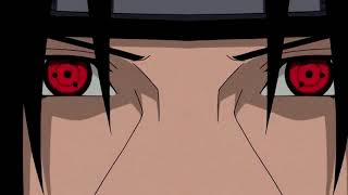 Itachi Activating His Mangekyou Sharingan