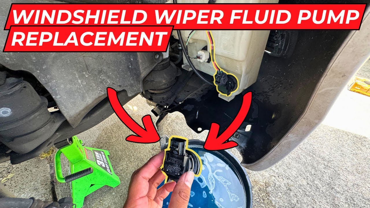 Toyota Camry Windshield Wiper Fluid Pump Replacement - YouTube