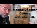 Making cheddar cheese with raw milk