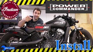 Power Commander V install on an Indian Scout Bobber