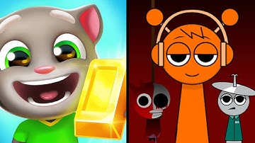 Tom Gold Run Vs Spranky Run 😻🧟👹😈 Max All Levels Android iOS Gameplay Ep 889