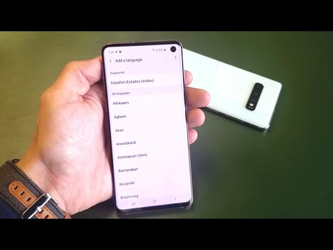 Video: Hoe wijzig ik de taal op mijn Samsung Galaxy 10?