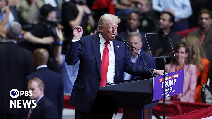 WATCH LIVE: Trump speaks at first rally since Biden leaves 2024 presidential race