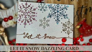 Snowflake Christmas Card | Sparkling Snowflake Card