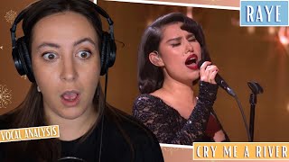 Incredible performance of CRY ME A RIVER by RAYE (Reaction & Analysis) | Jennifer Glatzhofer
