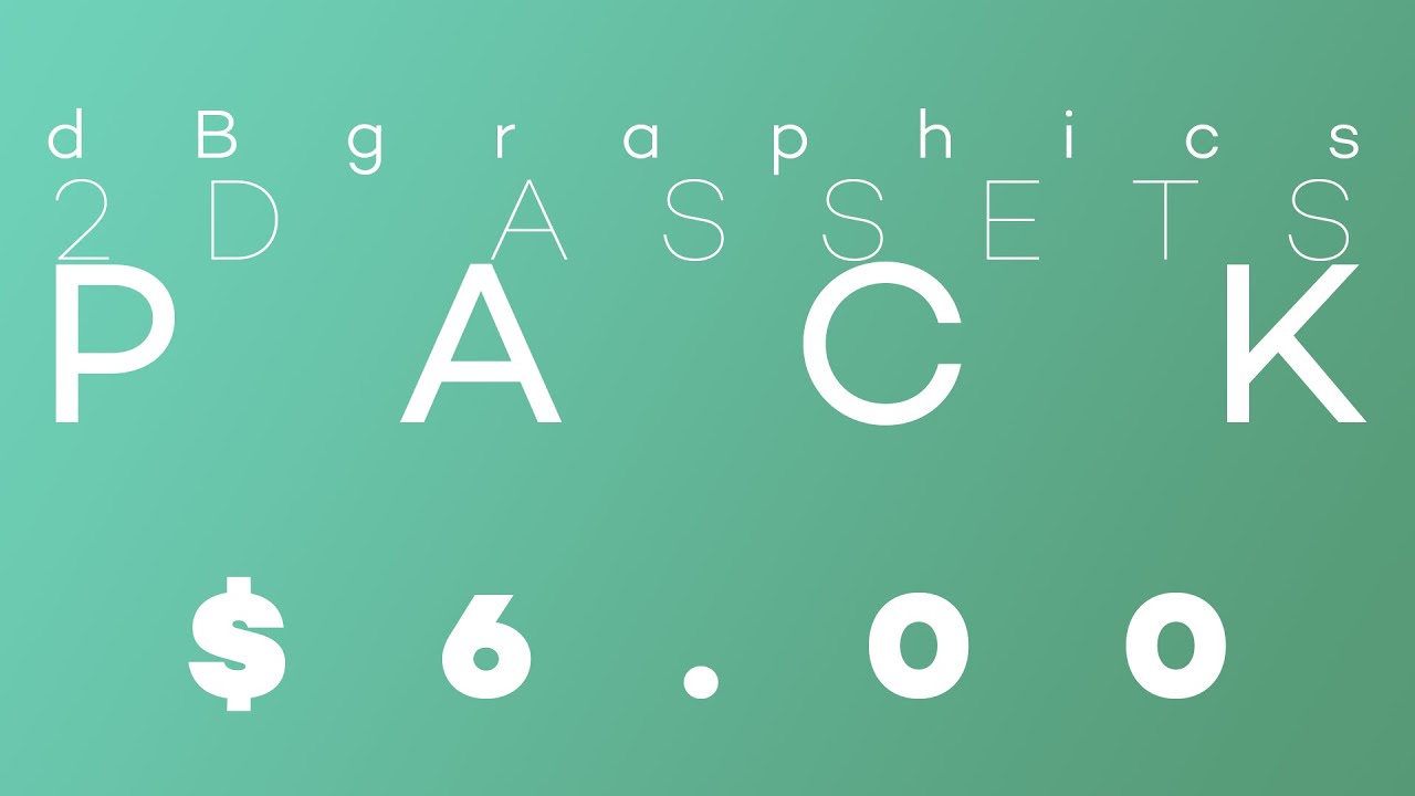 dBgraphics 2D Assets Pack • Only $6.00 :)