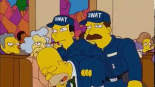 The Simpsons Homer Gets Arrested In A Church