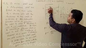 XII ch- 17 Wave Optics (H C VERMA) sol for Q.16