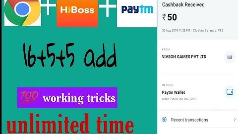 Hi boss 16+5+5 unlimited tricks refer bypass trick 100% working tricks