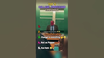 Ranking top 5 college professor crashout #crashout #sora #ranking #ai