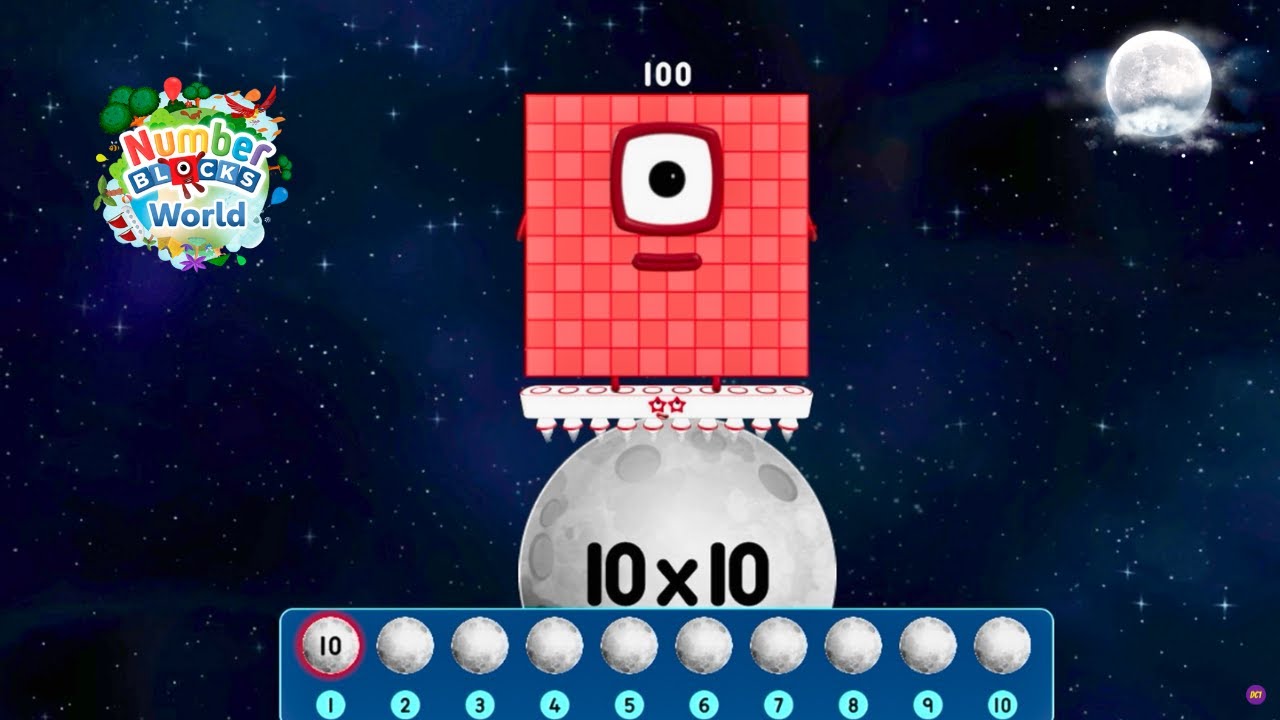 Math Made Fun! Numberblocks World | Multiply with Numberblocks 10 | Kids Learning Video