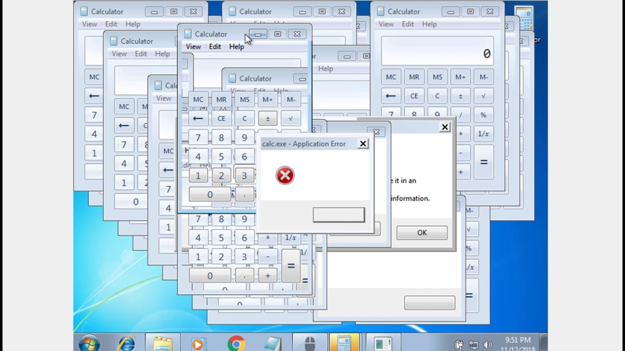 Breaking Calculator in Windows 7 - YouTube