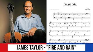 Fire and Rain - James Taylor (piano solo with sheets)