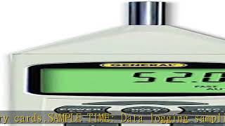 General Tools DSM403SD Sound Level Meter with Data Logging SD Card, Class 1 Sound