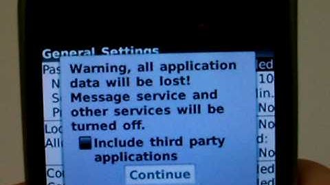 Blackberry Curve 8330 Erase Cell Phone Info - Delete Data - Master Clear Hard Reset