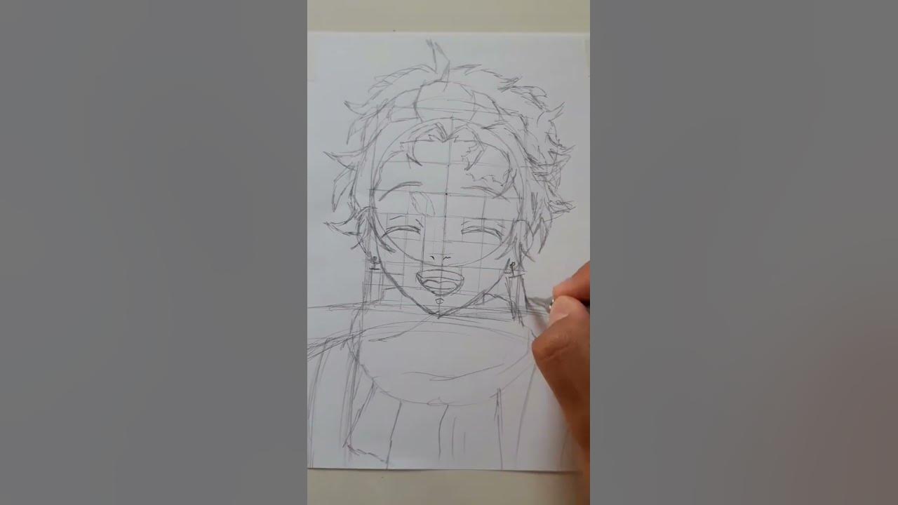 Nezuko e Tanjiro lineart  Anime, Desenho, Aquarela