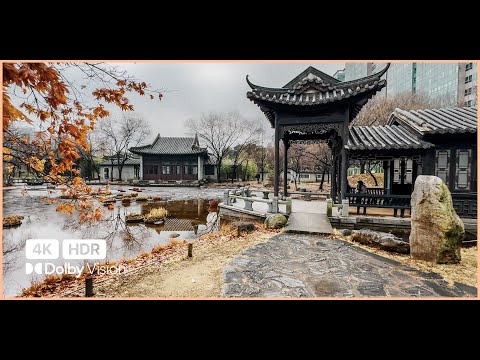 [4K HDR] 도심속의 중국정원 수원 월화원 | 걷기 | Walking Tour