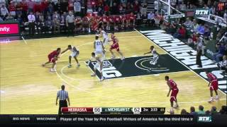 Nebraska at Michigan State - Men's Basketball Highlights