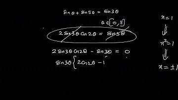 03: sin θ+ sin 5θ = sin 3θ