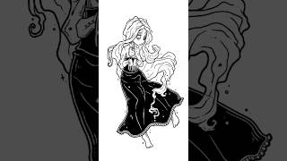 Drawing A Ghost Girl Sticker Design