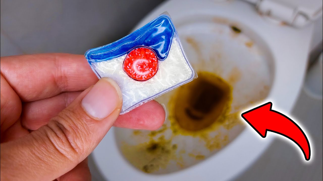 Powerful Toilet Bowl Cleaning Hack With Dishwasher Tablets | Say hello ...