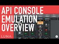 Overview of the API Console Emulation in LUNA