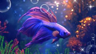 Betta Fish Aquarium | Underwater Bubble Sounds | Virtual Aquarium Background Ambience (3 hours) screenshot 5