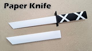 DIY  HOW TO MAKE A SHEATHED KNIFE FROM A4 PAPER  ( VERY EASY! )