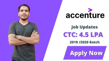 Accenture Off Campus Drive 2021 | B.E/B.Tech | 2019 & 2020 Batch | Across India || Off-Campus
