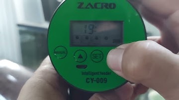 Programación del alimentador automático de peces de estanque.