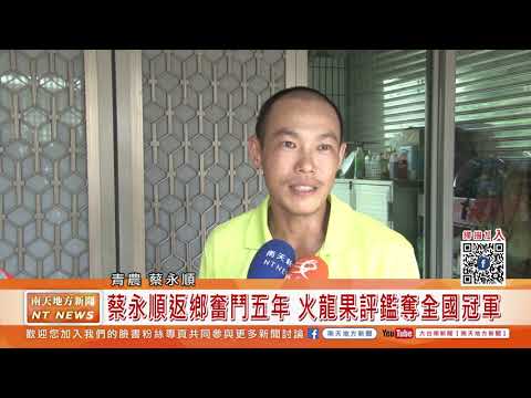 大台南新聞│南天地方新聞│20190731蔡永順返鄉奮鬥五年 火龍果評鑑奪全國冠軍
