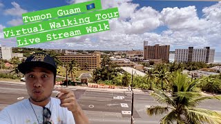 (Live) Tumon Guam  Virtual Walking Tour Finding SKYBAR Bayiew Hotel Walk N' Talk!