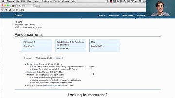 61A Fall 2015 Lecture 06 Video 1