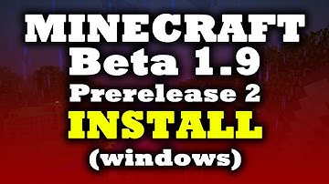 Minecraft Beta 1.9 Prerelease 2 - Install (windows)