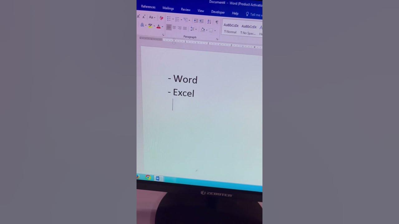 Shortcut for bullet and numbering in microsoft word excelwalesir 