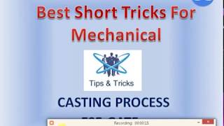 Best Short Tricks Video Series / Mechanical /Casting Process/ Part 3