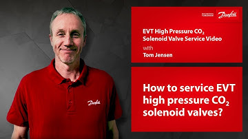 How to service EVT high pressure CO2 solenoid valves?