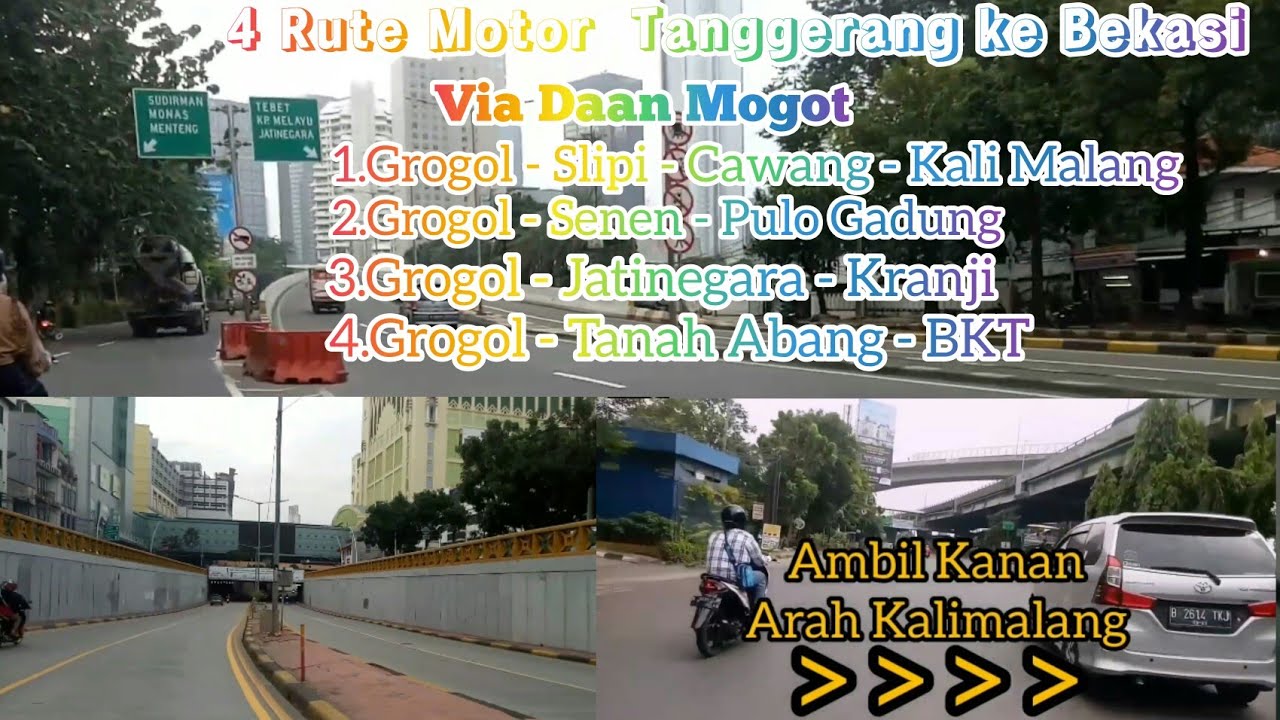 4 Rute Motor Dari Tangerang ke Bekasi via Daan Mogot