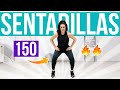 RETO 150 SENTADILLAS 🔥 | PIERNAS FUERTES EN CASA 🔥