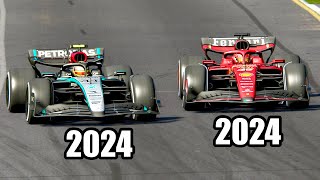 Mercedes F1 2024 (W15) vs Ferrari F1 2024 (SF-24) - Australian GP