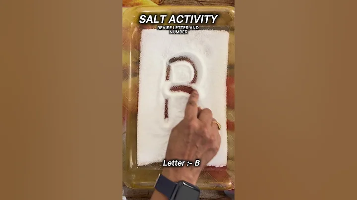Salt tray writing activity |preschool activities#shorts #activity
