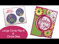 Large Circle Flip-it and Circle Word Dies | 2 Cards | The Stamps of Life
