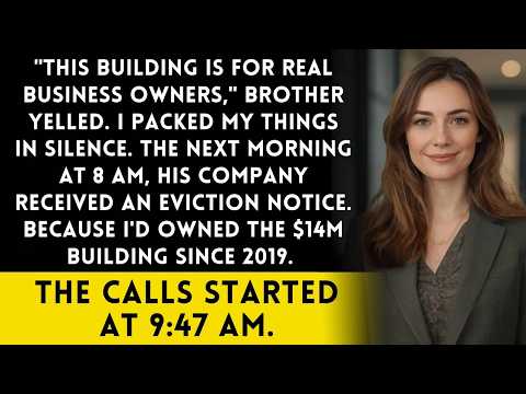 Brother Kicked Me Out Of His Office — By Morning His Business Had No Location