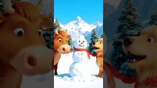 friend for ever #frindship #dog #cowanddog#cow#friendshipstory #anime #snow #dosti #animalfriendship