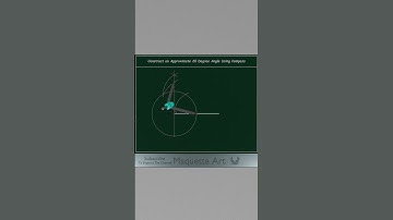 Construct an Approximate 20 Degree Angle Using Compass #shorts #geometry