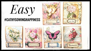 Easy - Match Book Style Ephemera - #cathysowinghappiness