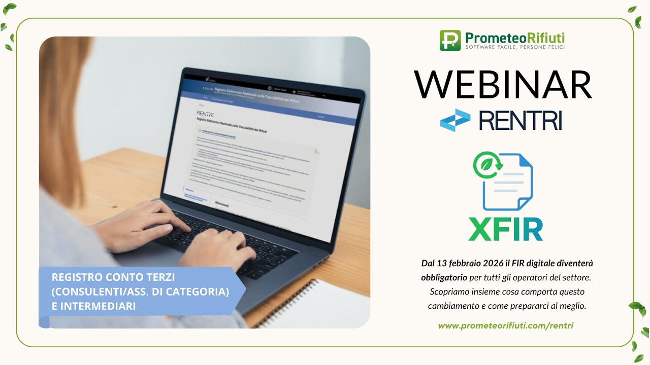 Webinar XFIR per coloro che tengono il registro conto terzi e intermediari (cat. 8).